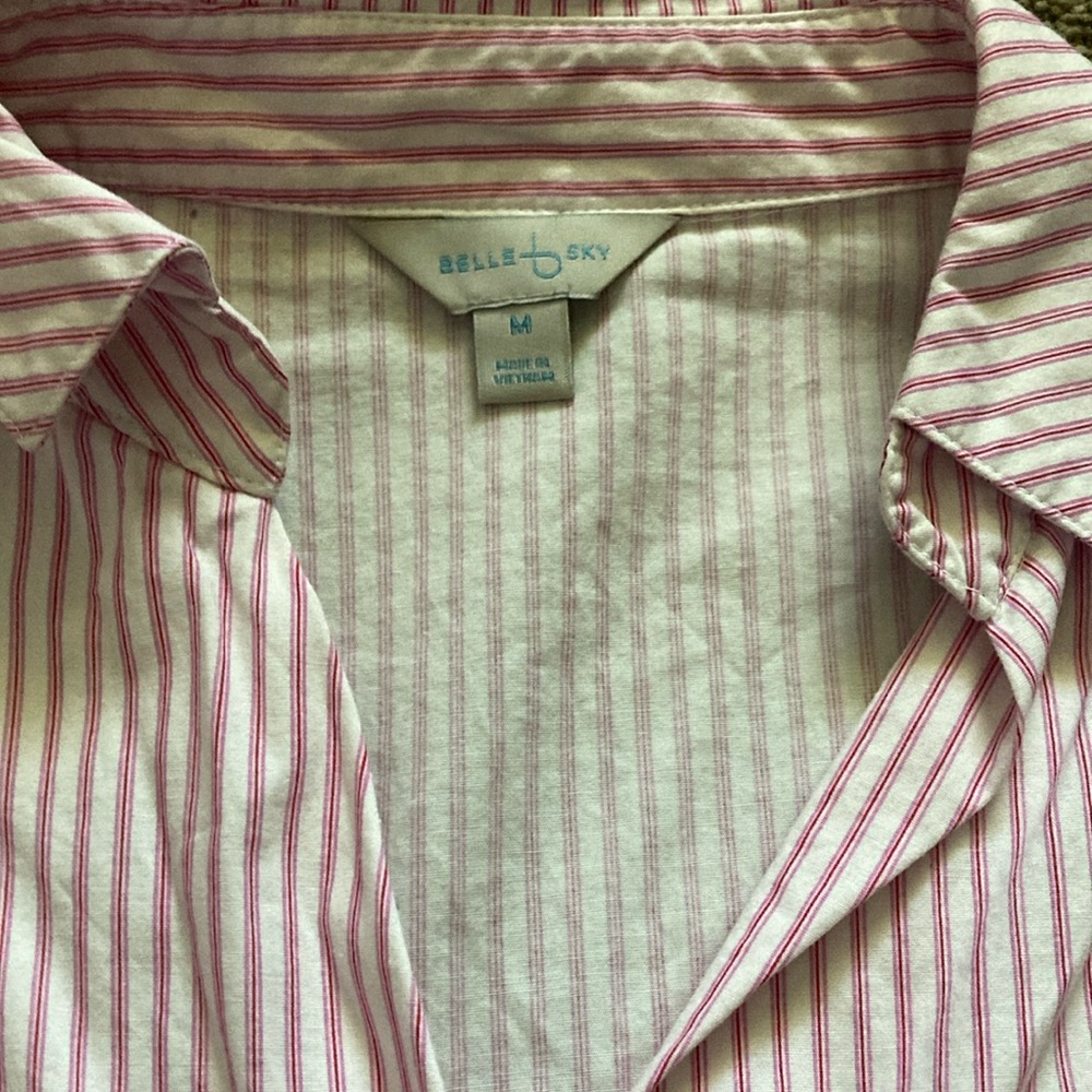 Pink Striped Women's Top